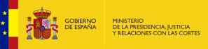 logotipo de Ministerio de la Presidencia, Justicia y Relaciones con la Cortes